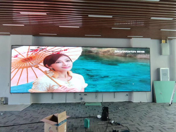 广西P1.53led小间距屏安装案例